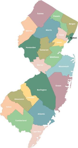 New Jersey map